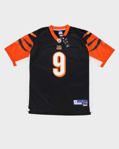 Deadstock Reebok Carson Palmer #9 Cincinnati Bengals Orange / Black NFL American Football Jersey - XL