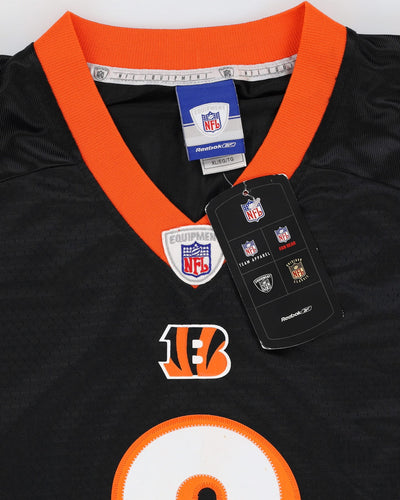 Deadstock Reebok Carson Palmer #9 Cincinnati Bengals Orange / Black NFL American Football Jersey - XL