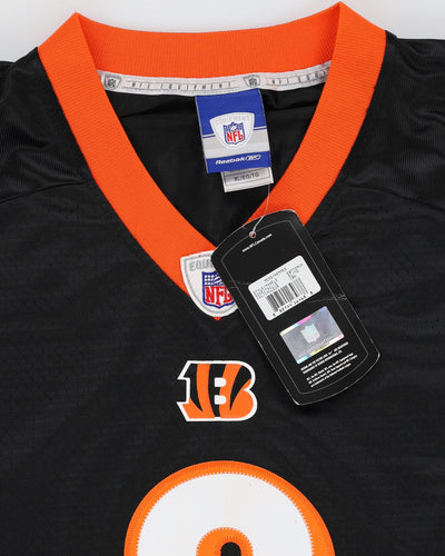 Deadstock Reebok Carson Palmer #9 Cincinnati Bengals Orange / Black NFL American Football Jersey - XL