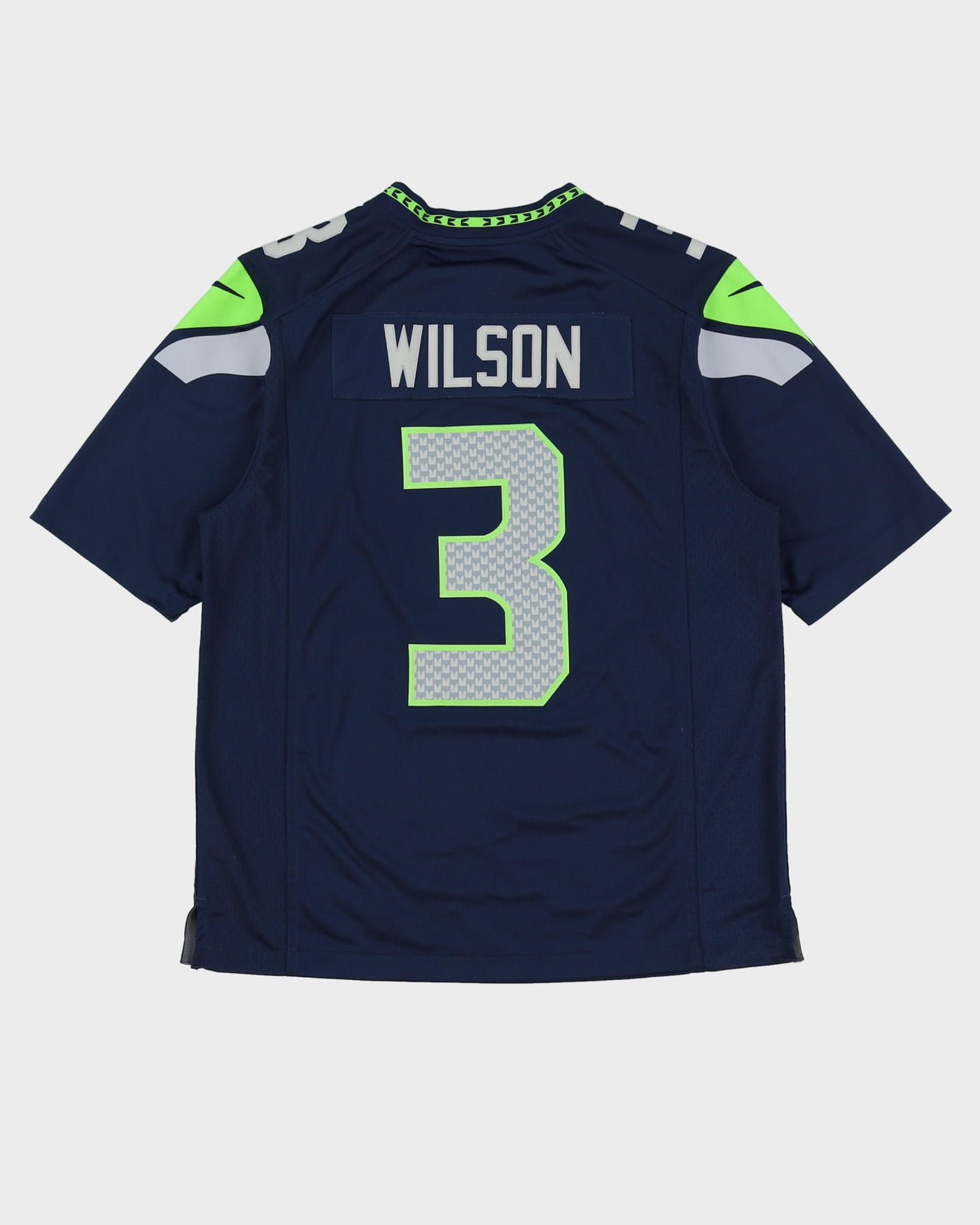 Nike Russell Wilson #3 Seattle Seahawks Navy NFL American Football Jersey - L
