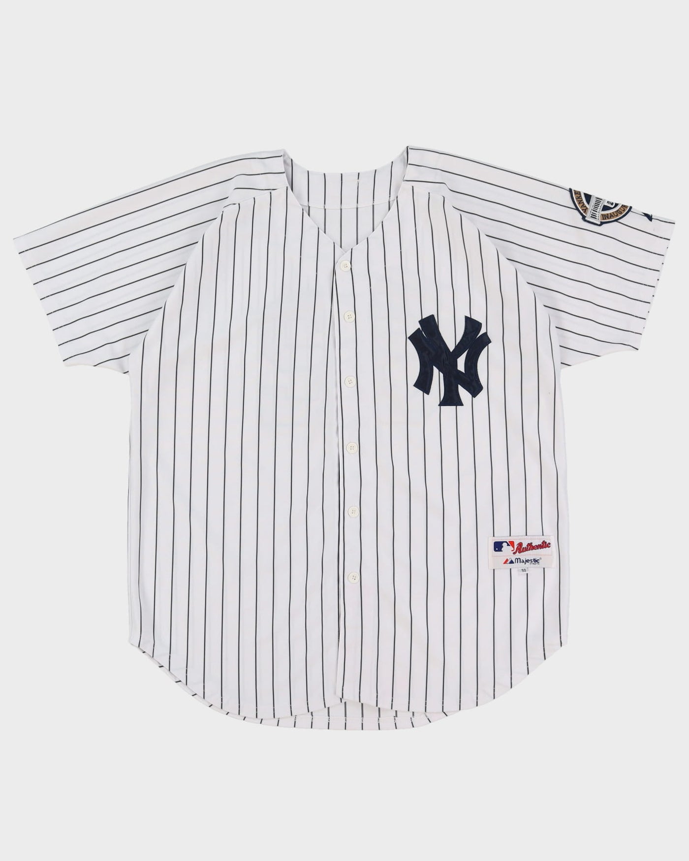 New York Yankees White Pinstripe MLB Baseball Jersey - XL