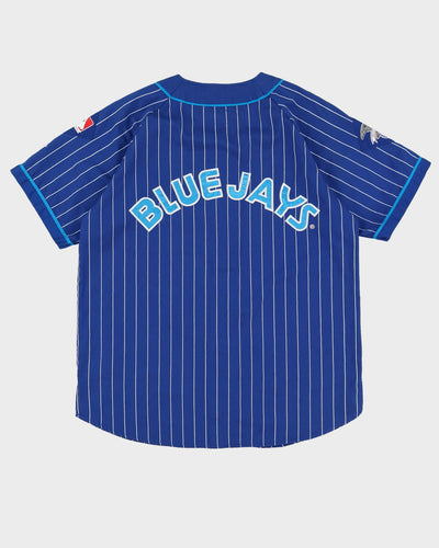 90s Starter Toronto Blue Jays Blue Pinstripe MLB Baseball Jersey - XL