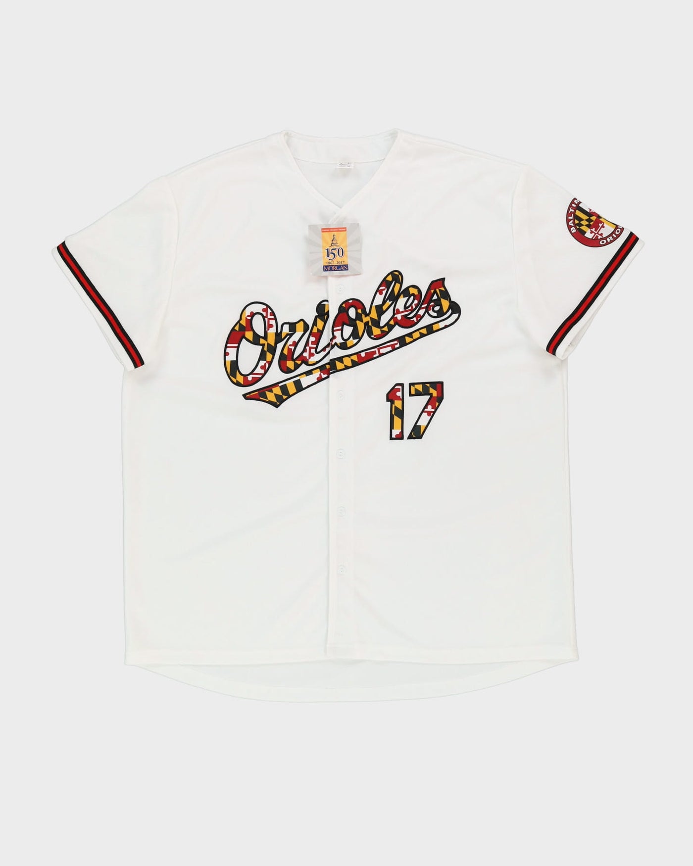 Deadstock Baltimore Orioles #17 White MLB Baseball Jersey - XL