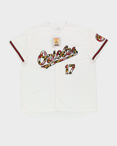 Deadstock Baltimore Orioles #17 White MLB Baseball Jersey - XL