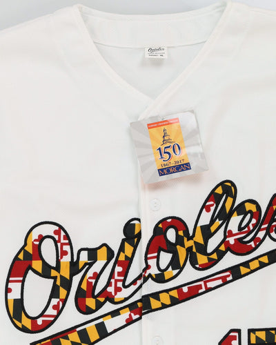 Deadstock Baltimore Orioles #17 White MLB Baseball Jersey - XL