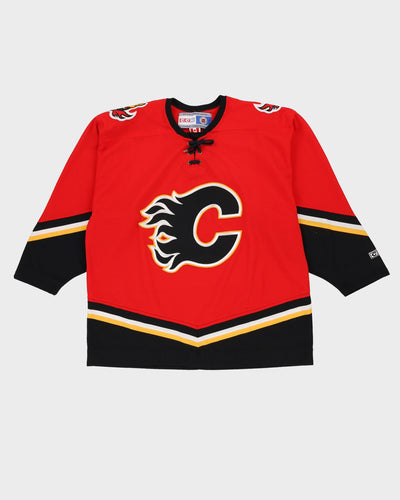 CCM Calgary Flames Red / Black NHL Oversized Hockey Jersey - XL