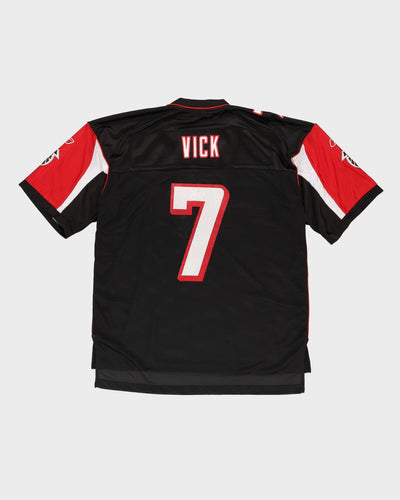 Mike Vick #7 Atlanta Falcons Black NFL American Football Jersey - L / XL
