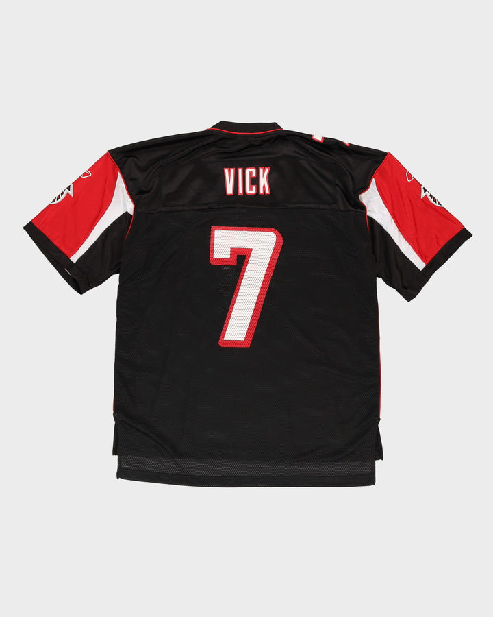 Mike Vick #7 Atlanta Falcons Black NFL American Football Jersey - L / XL