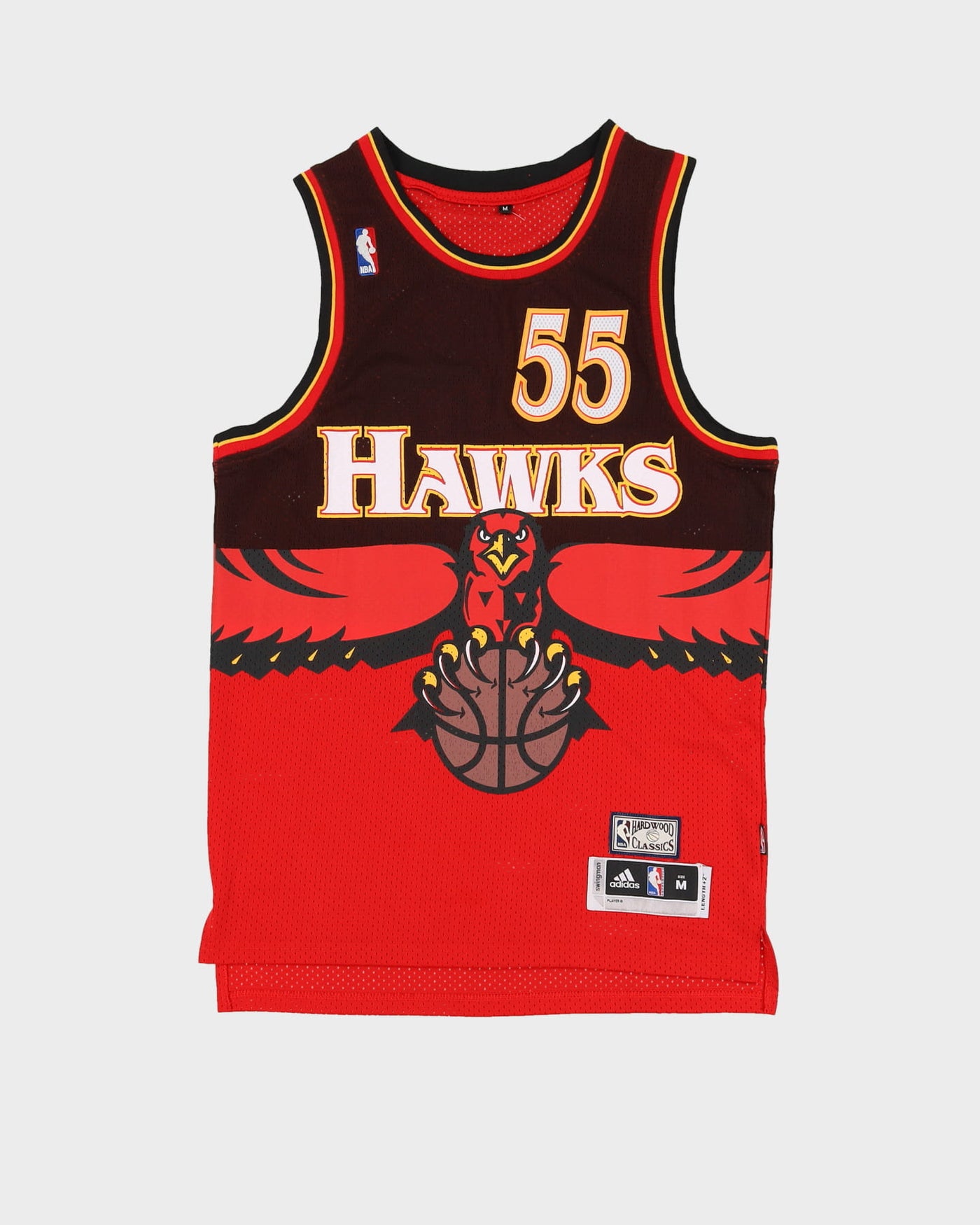 Dikembe Mutombo #55 Atlanta Hawks Basketball Jersey - M / L
