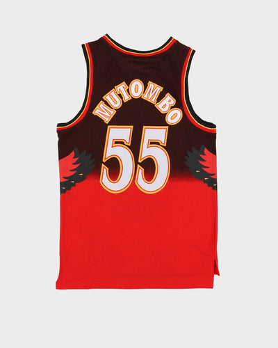 Dikembe Mutombo #55 Atlanta Hawks Basketball Jersey - M / L