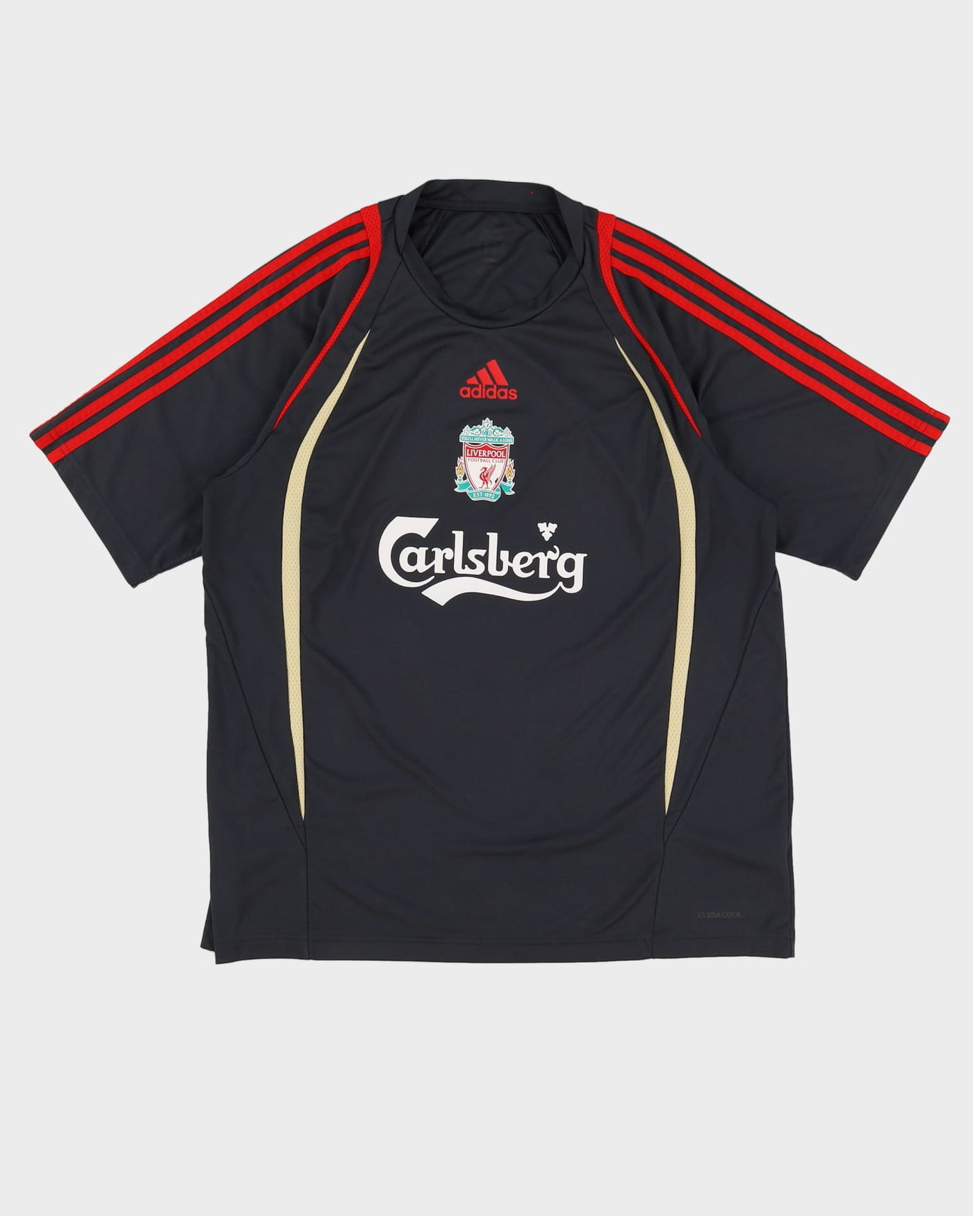 Liverpool FC Adidas Grey Football Training Shirt / Jersey - XL