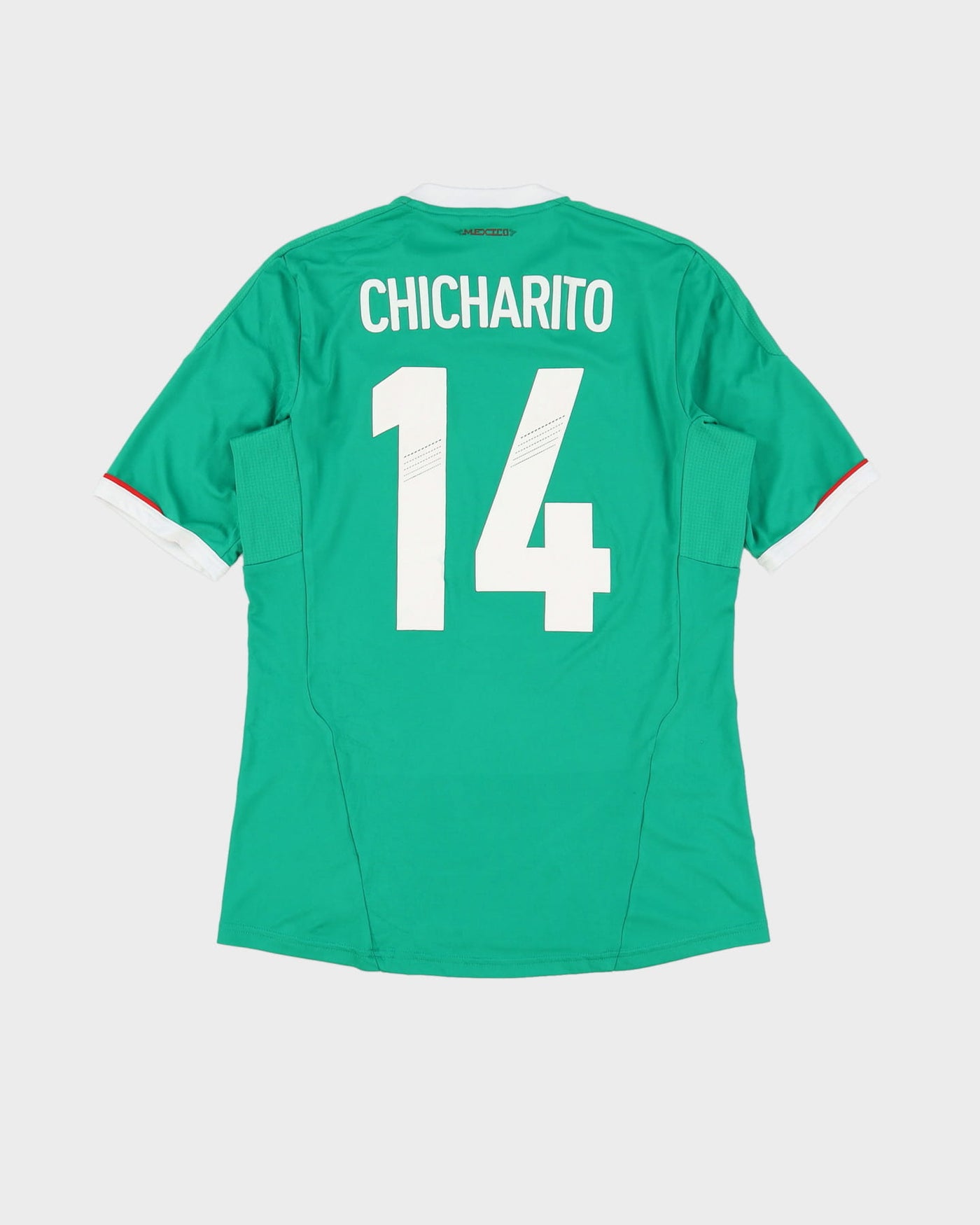 2011 'Chicarito' Javier Hernandez #14 Mexico Adidas Green Football Shirt / Jersey - S