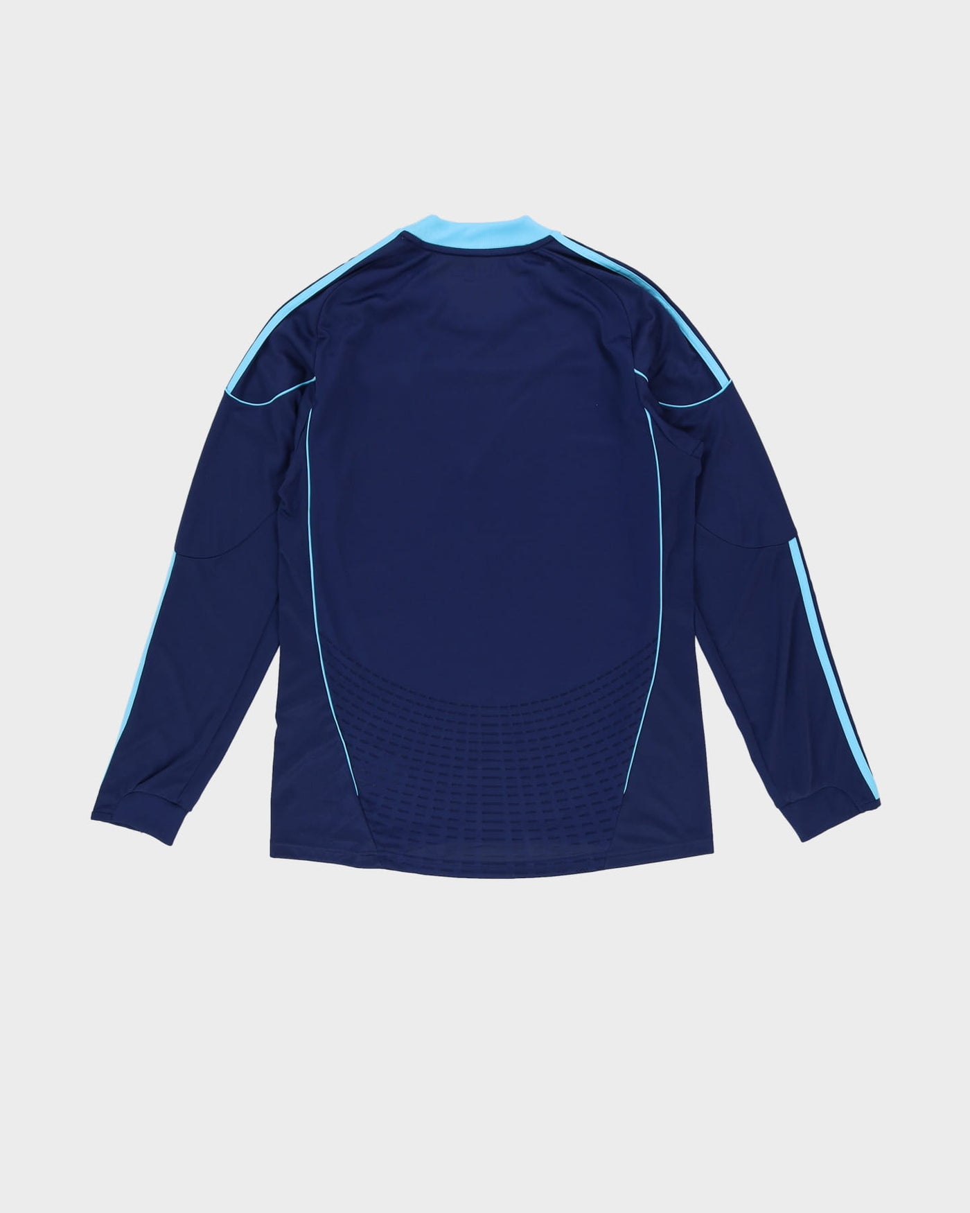 2010 Stoke City Navy Adidas Long-Sleeve Football Shirt / Jersey - L