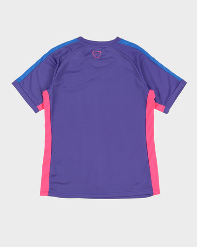 New With Tags 2015 Barcelona Nike Purple Training / Warm Up Football Shirt / Jersey - L