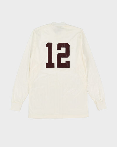 Vintage 70s Bowen Pub Canada White Long Sleeve Football Shirt / Jersey - S