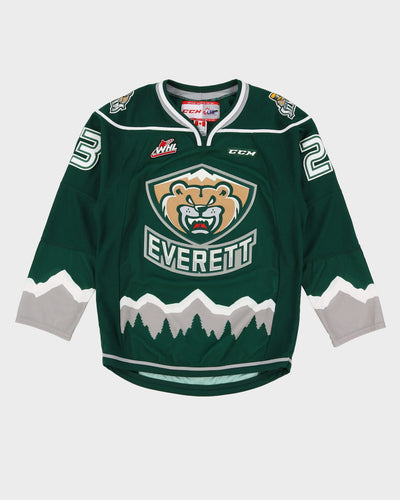 WHL Everett Silvertips Green Oversized Ice Hockey Jersey - S