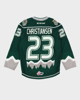 WHL Everett Silvertips Green Oversized Ice Hockey Jersey - S