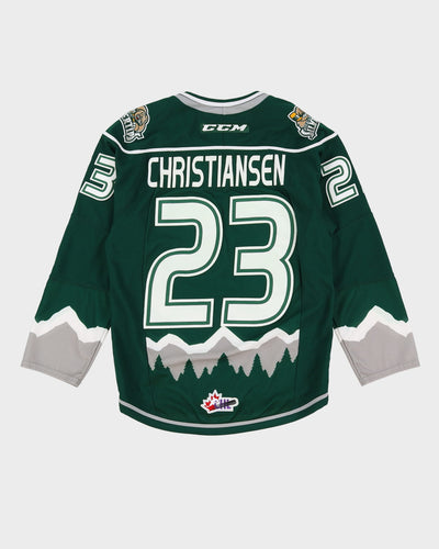 WHL Everett Silvertips Green Oversized Ice Hockey Jersey - S