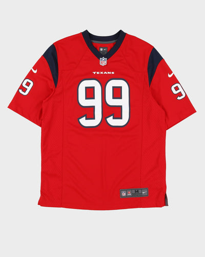 JJ Watt #99 Houston Texans Red NFL American Football Jersey - M