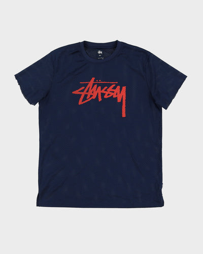 Stussy Navy American Football Jersey - L