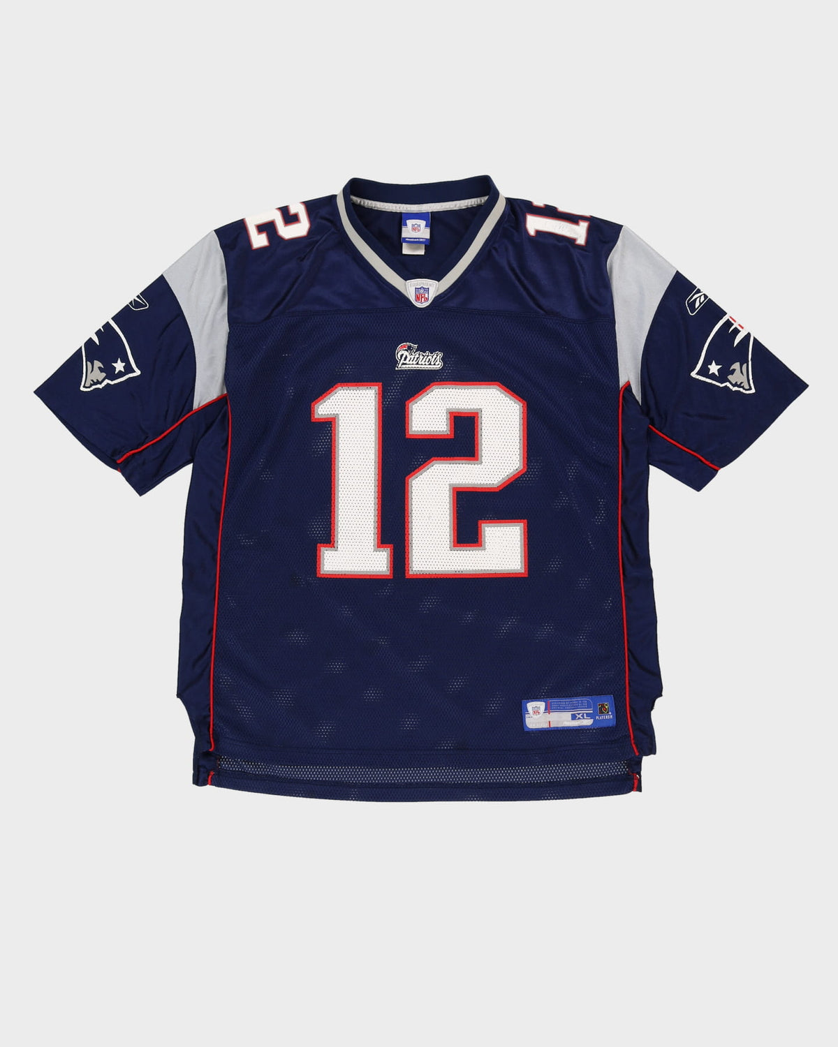 00s Tom Brady #12 New England Patriots NFL Reebok Jersey - XL