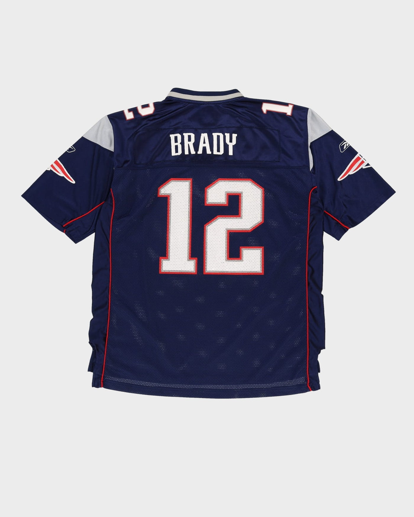 00s Tom Brady #12 New England Patriots NFL Reebok Jersey - XL