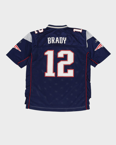 00s Tom Brady #12 New England Patriots NFL Reebok Jersey - XL