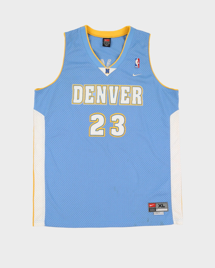 Marcus Camby #23 Denver Nuggets NBA Stitched Blue Basketball Jersey - XL