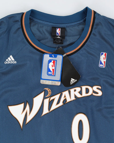 Deadstock With Tags Gilbert Arenas #0 Washington Wizards NBA Navy Basketball Jersey - XL