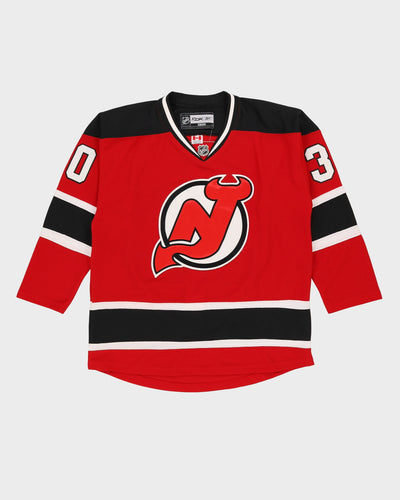 Brodheur #30 New Jersey Red Devils Stitched Red Reebok NHL Ice Hockey Jersey - XL / XXL
