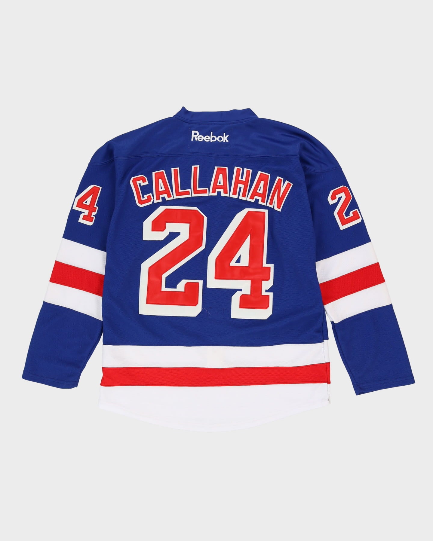 Callahan #24 New York Rangers Stitched Blue Reebok NHL Ice Hockey Jersey - XL