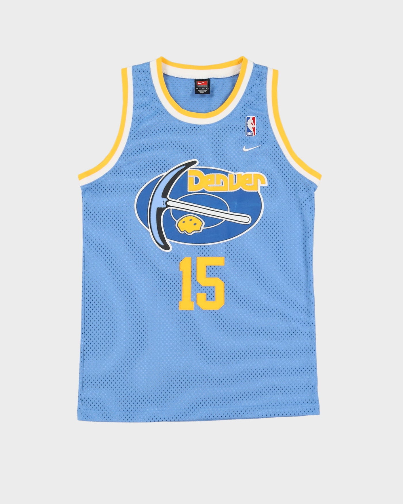 00s Carmelo Anthony #15 Denver Nuggets Stitched NBA Jersey S