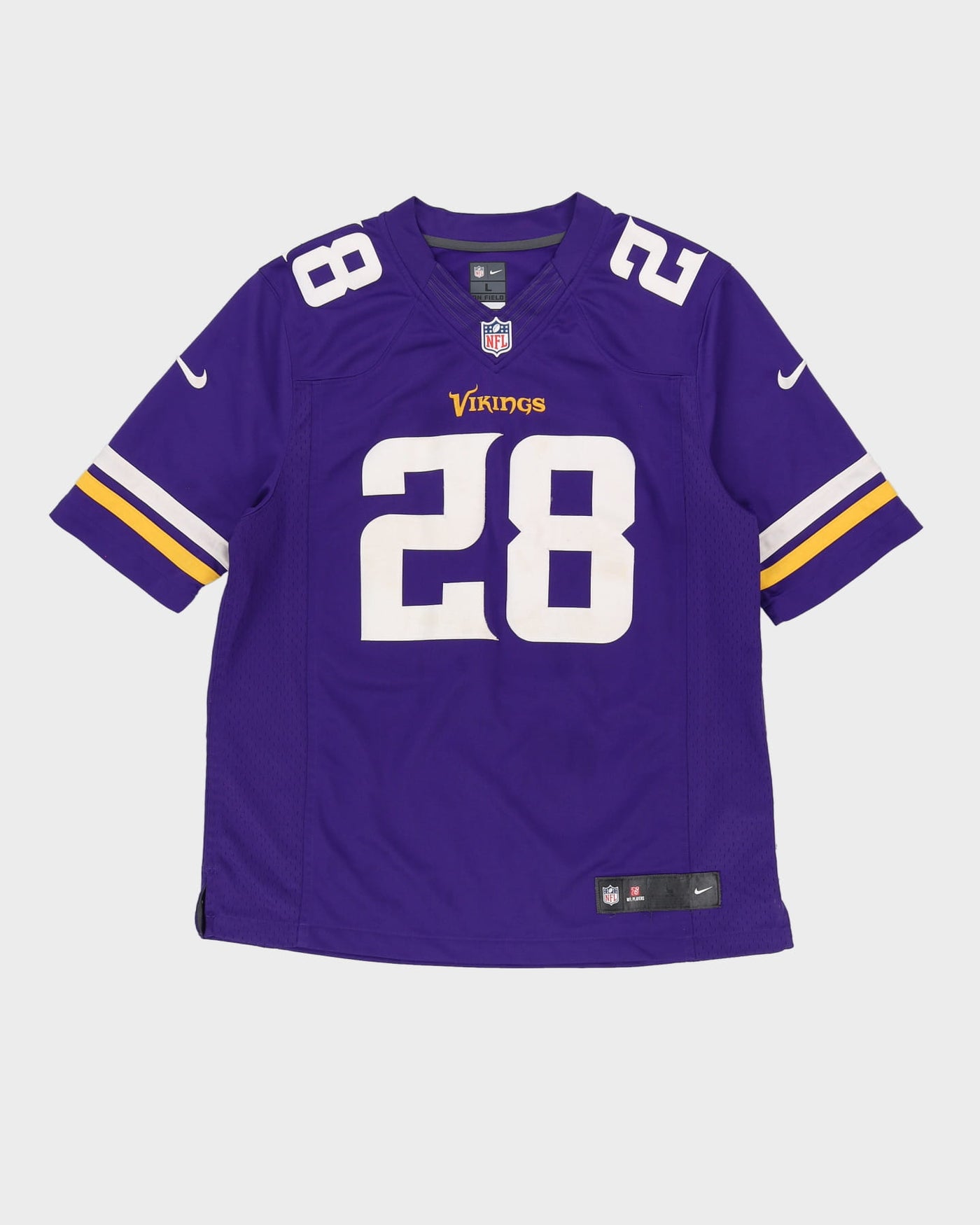 Adrian Peterson #28 Minnesota Vikings Stitched NFL Jersey - L