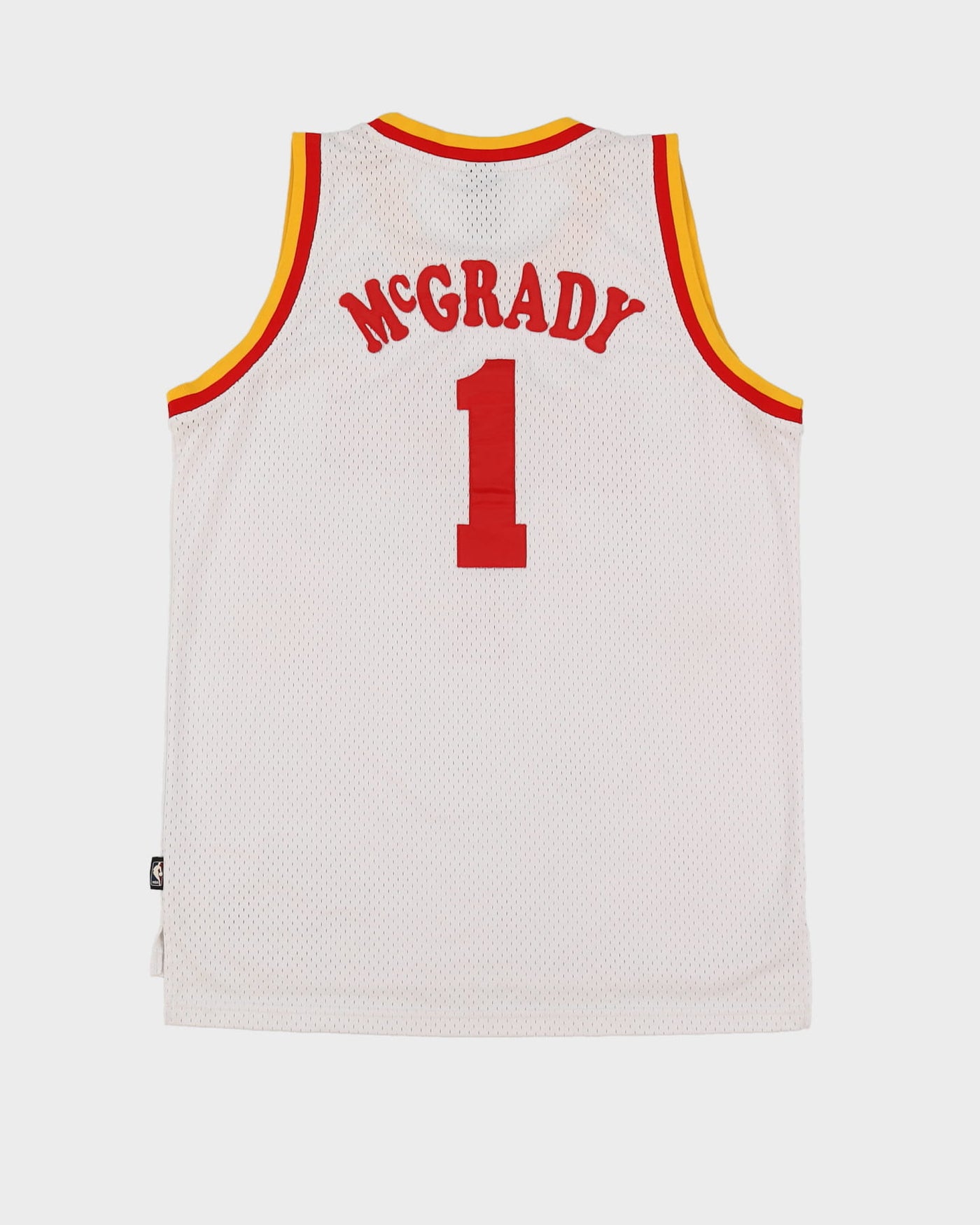 Tracy McGrady #1 Houston Rockets Reebok White / Red NBA Basketball Jersey - M