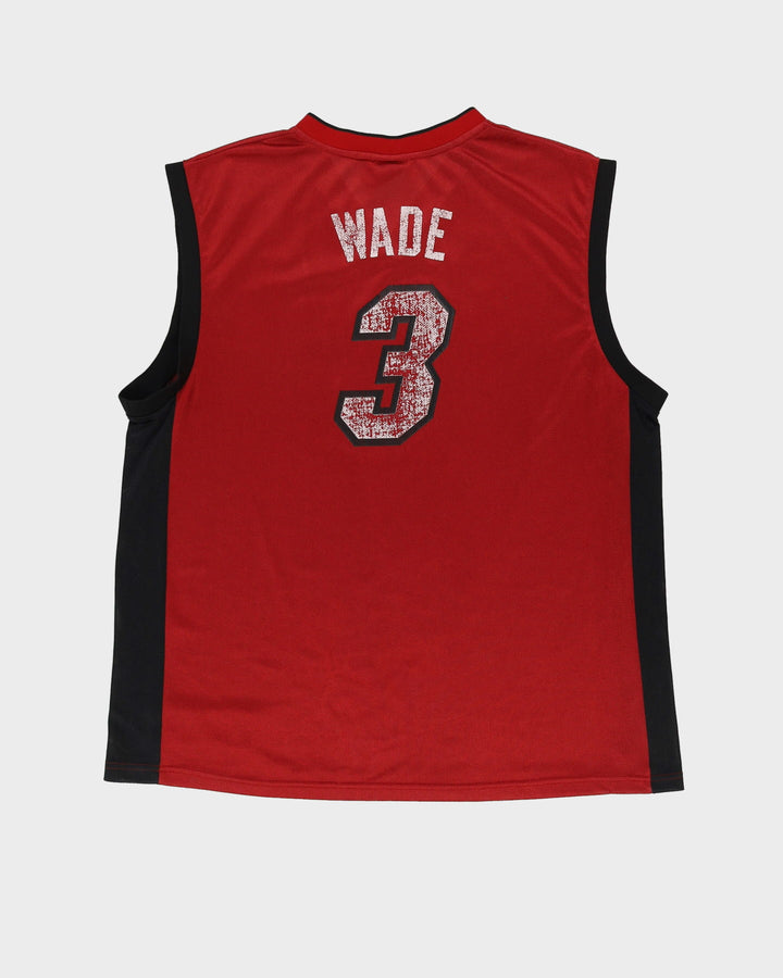 Dwayne Wade #3 Miami Heat Reebok Red NBA Basketball Jersey - XL