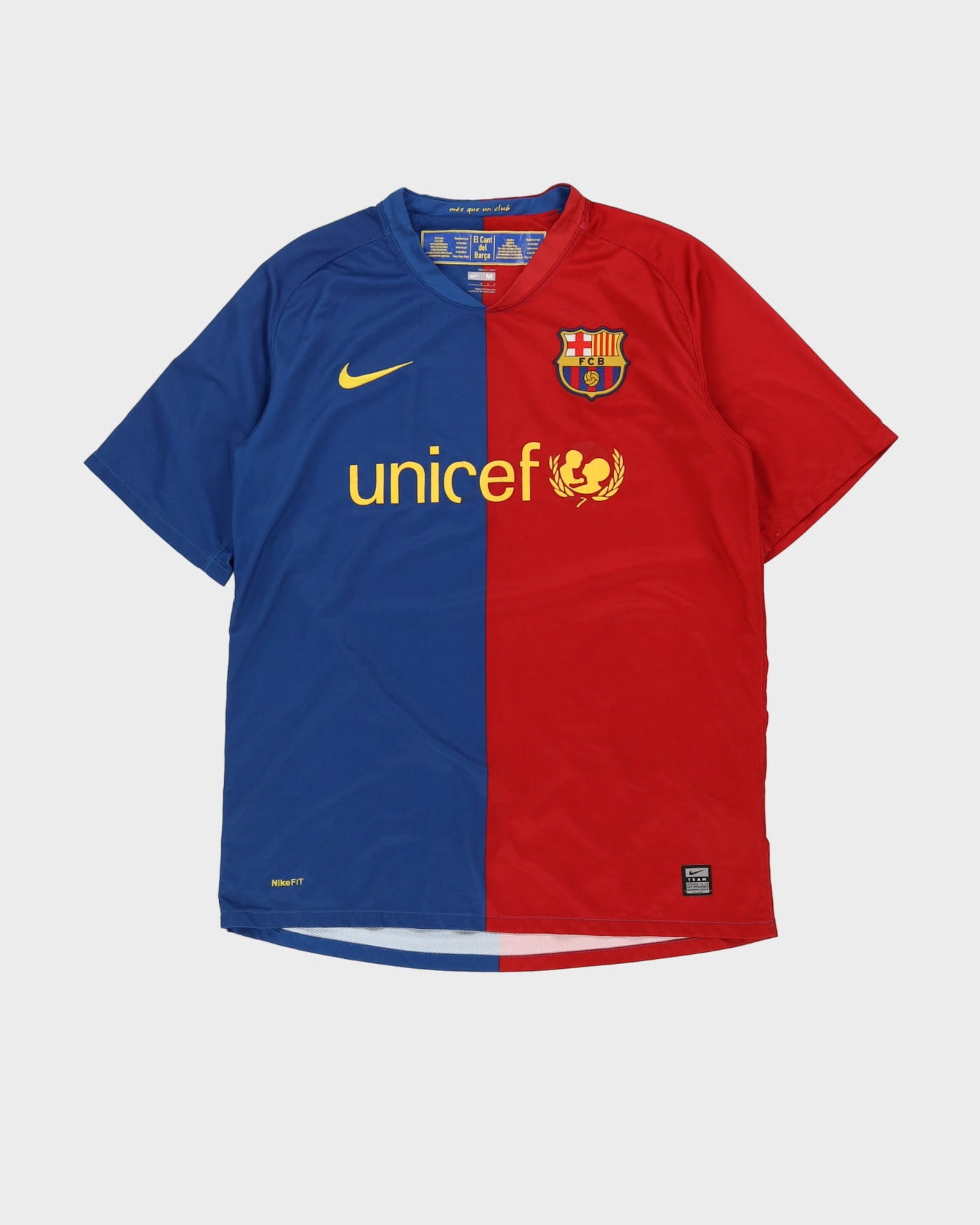 2008-09 Barcelona Home Football Shirt - M
