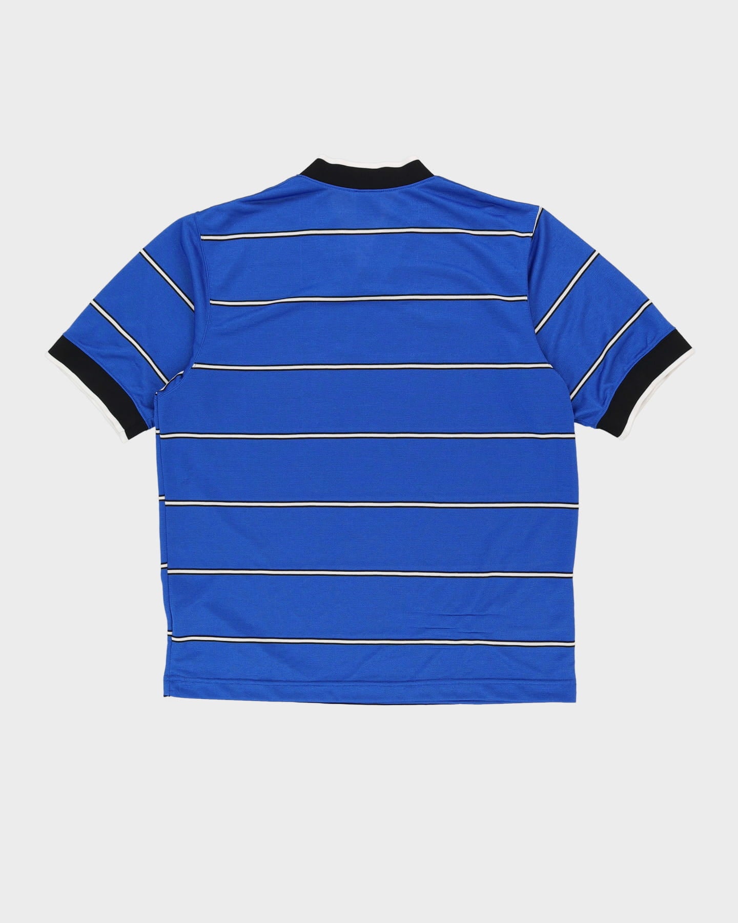 Vintage 90s Nike Blue Striped Oversized Football Shirt / Jersey