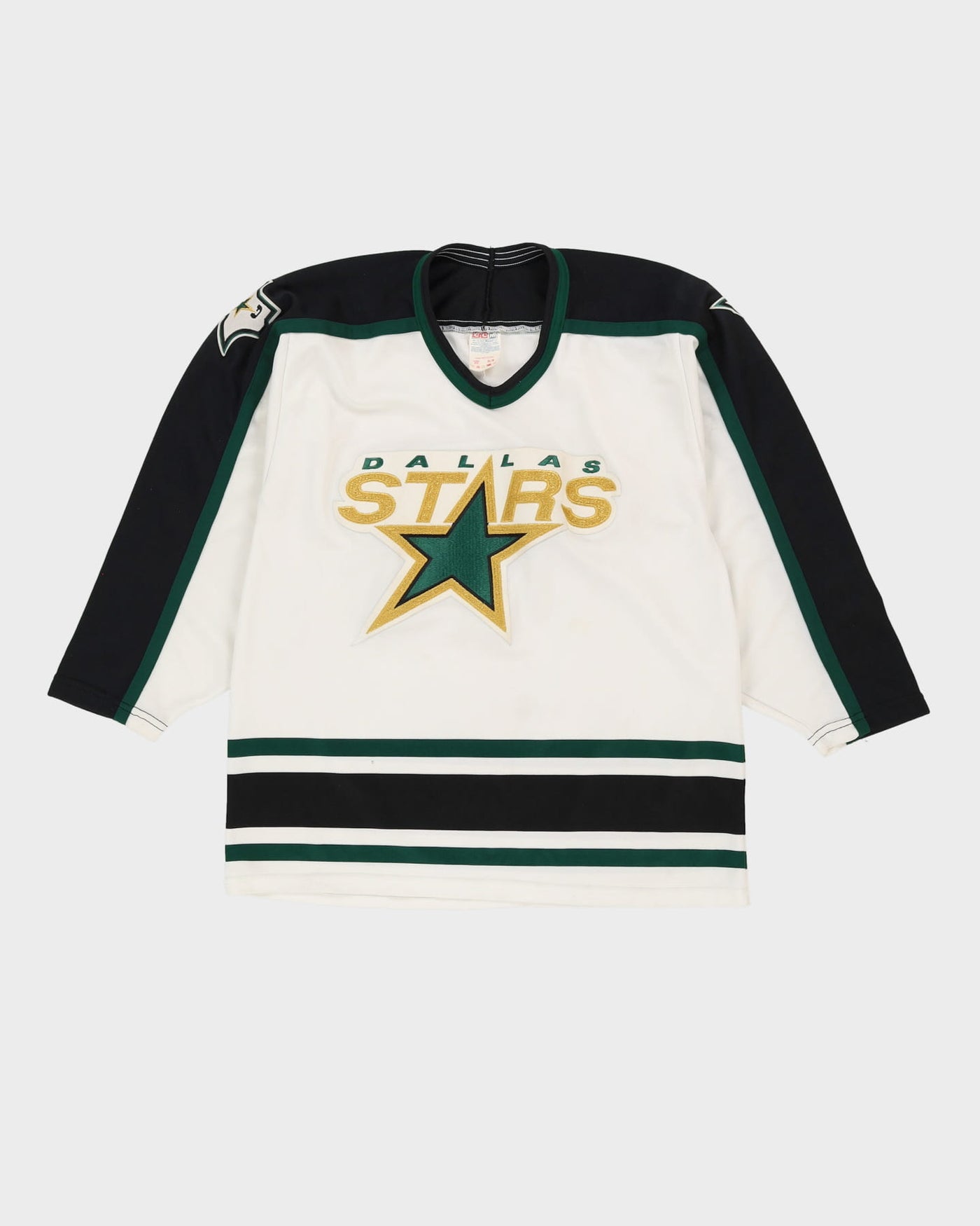 3 Ross The Boss Rhea Maillot de hockey pour homme, trèfle St John's cousu avec écusson EMHL blanc, vert, noir, 3 paires - Blanc, Taille XL 3 Ross The Boss Rhea Maillot de hockey pour homme, trèfle St John's cousu avec écusson EMHL blanc, vert, noir, 3 paires - Blanc, Taille XL