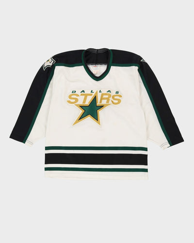 Vintage 80s Dallas Stars White NHL Hockey Jersey - M
