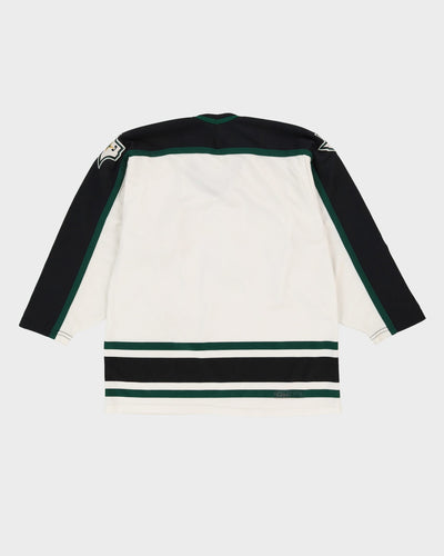 Vintage 80s Dallas Stars White NHL Hockey Jersey - M