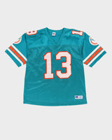 Vintage 90s Dan Marino #13 Miami Dolphins Blue NFL Jersey - XL