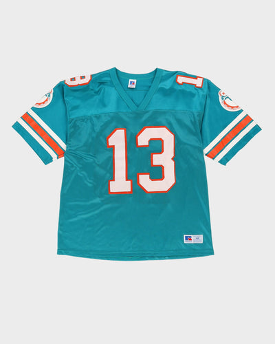 Vintage 90s Dan Marino #13 Miami Dolphins Blue NFL Jersey - XL