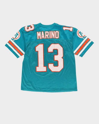Vintage 90s Dan Marino #13 Miami Dolphins Blue NFL Jersey - XL