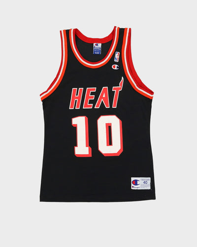 Vintage 90s Miami Heat Tim Hardaway #10 Black Champion NBA Basketball Jersey - S