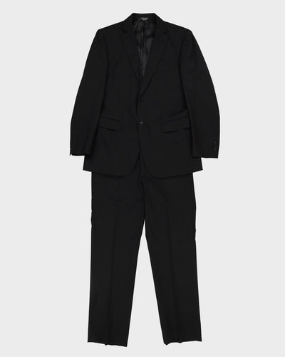 Guy Laroche Black Wool Jacket And Trouser Suit - S