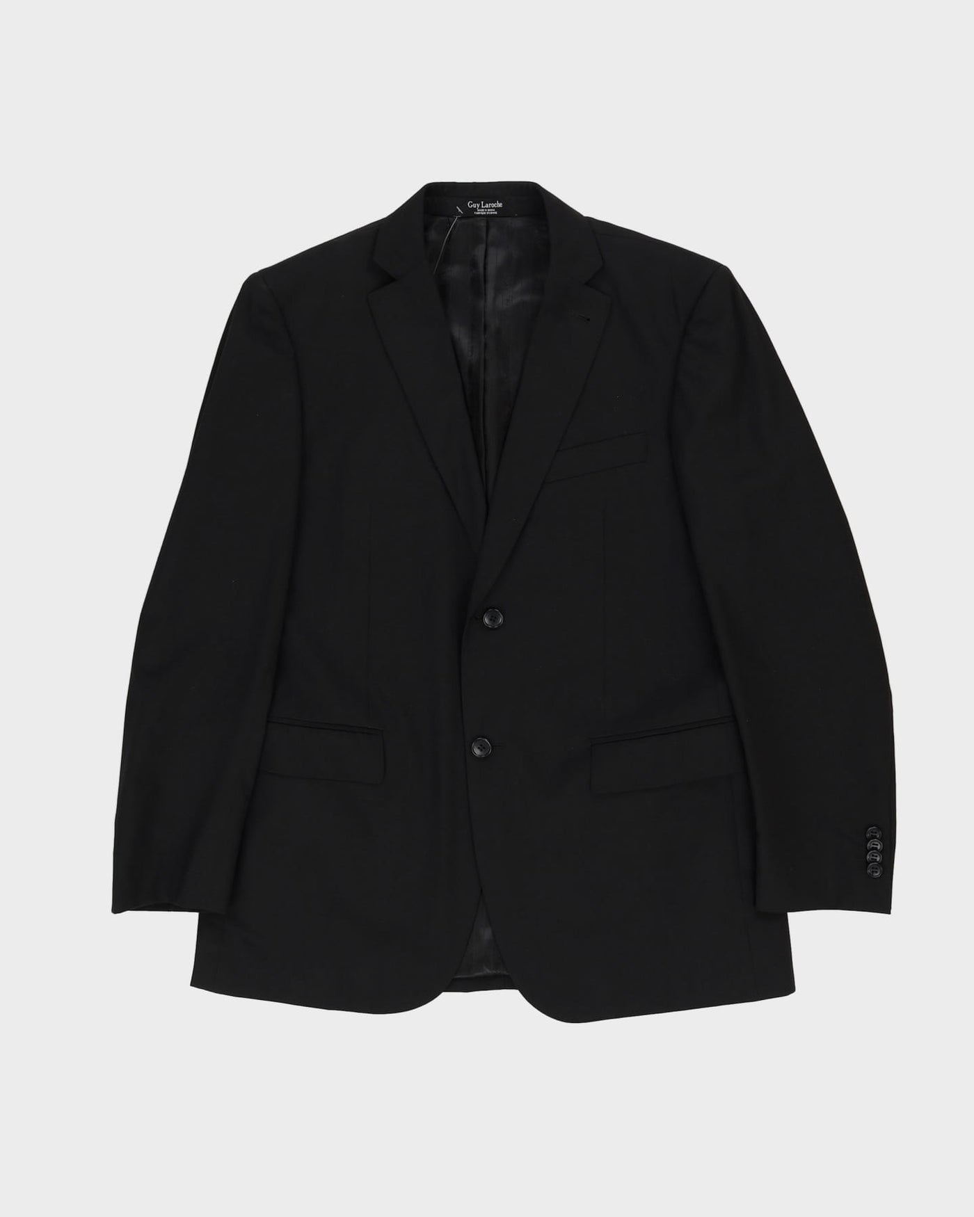 Guy Laroche Black Wool Jacket And Trouser Suit - S