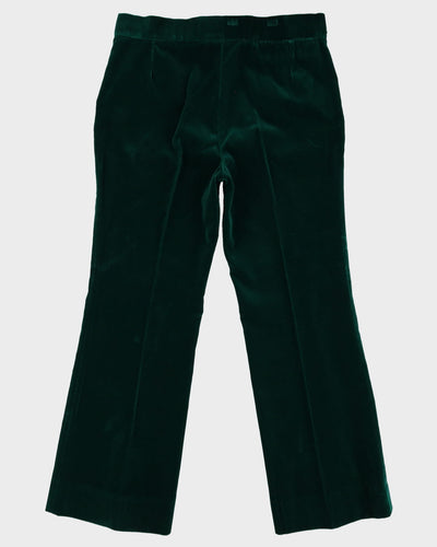 1970s Green Jacket And Trouser Suit - XL