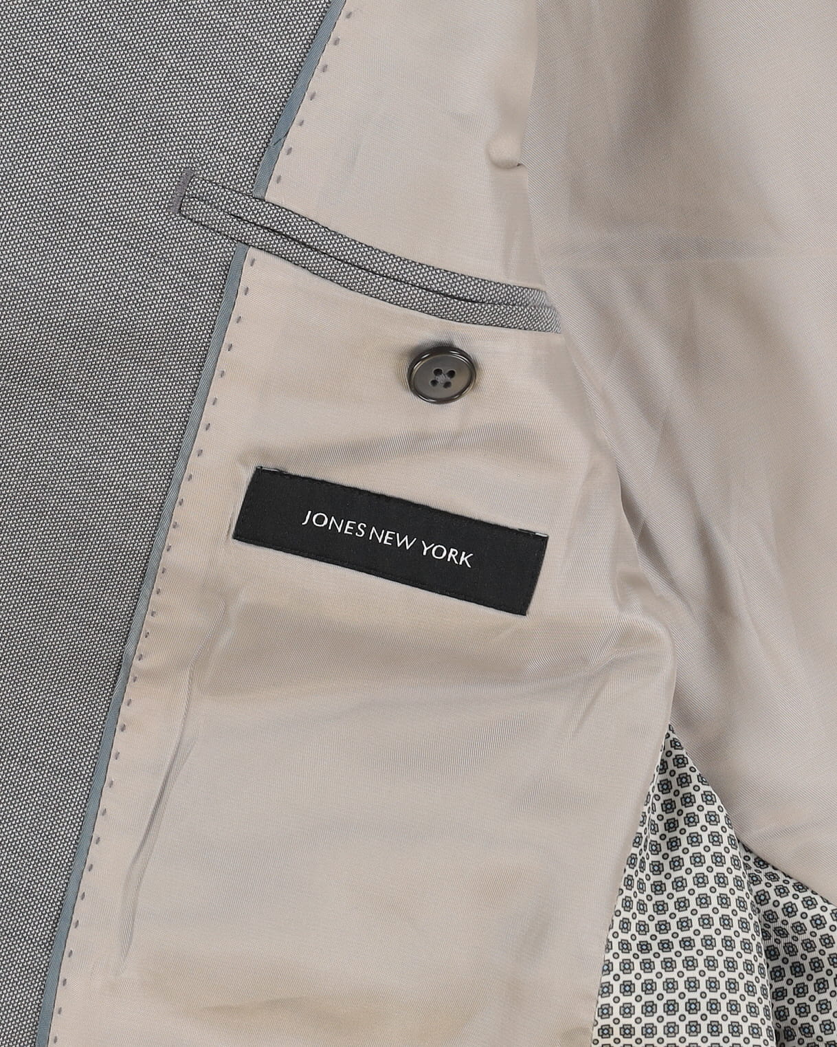 Jones New York Grey Check Patterned 2 Piece Suit - CH40 W32