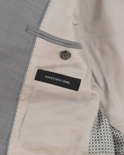 Jones New York Grey Check Patterned 2 Piece Suit - CH40 W32