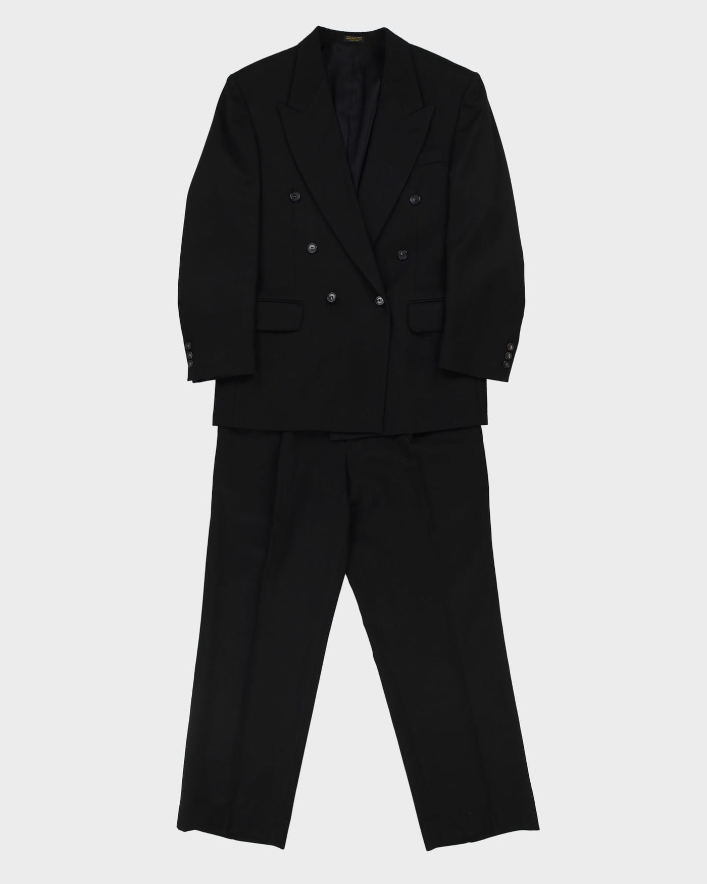 Oscar De La Renta Black 2 Piece Suit - CH42 W32